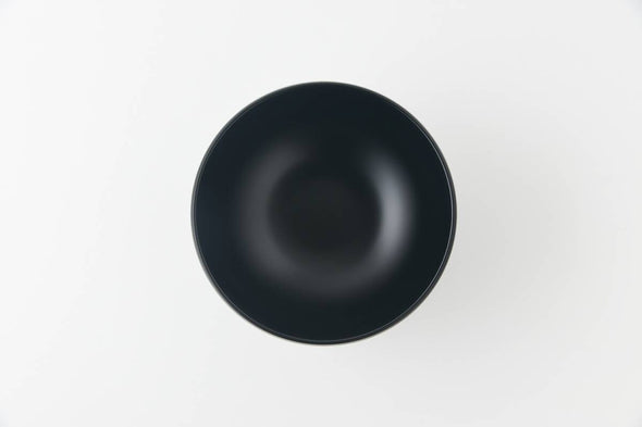 Aizu Japanese  lacquered Ware Miso Soup Bowl - Black