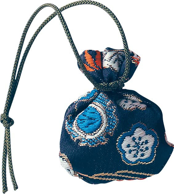 Kousaido Incense Scent Kinchaku Bag with box - Flower Robe Size M