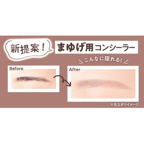 CANMAKE Concealer Brow Mascara 01 Pink Beige sample photo