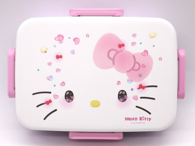 Hello Kitty Bento Box 650ml Antibacterial 4 Point Lock – Purple