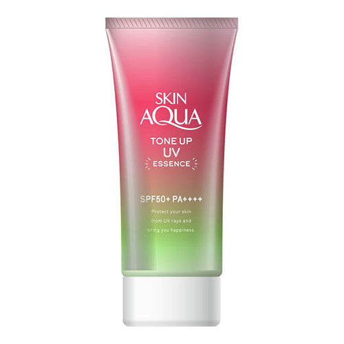 Skin Aqua Tone Up UV Essence Happiness Aura Sunscreen Rose 