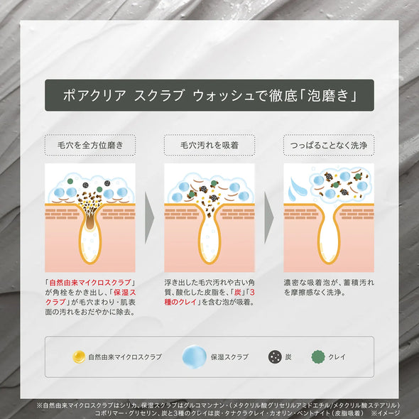 ONE BY KOSE Pore Clear Scrub Wash 130g image