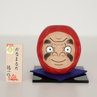 Hakata Darumaruda Doll - Red by Artist Youichi