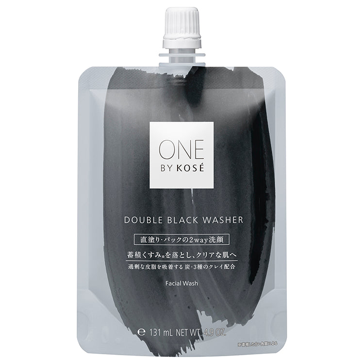 ONE BY KOSE Double Black Washer - Face Wash
