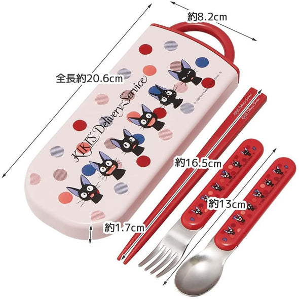 Kiki's Delivery Service Spoon Fork Chopsticks Set Cutlery - Jiji Face