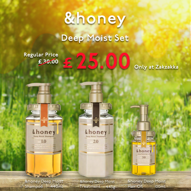 &honey Deep Moist Set - Shampoo, Conditioner and Oil