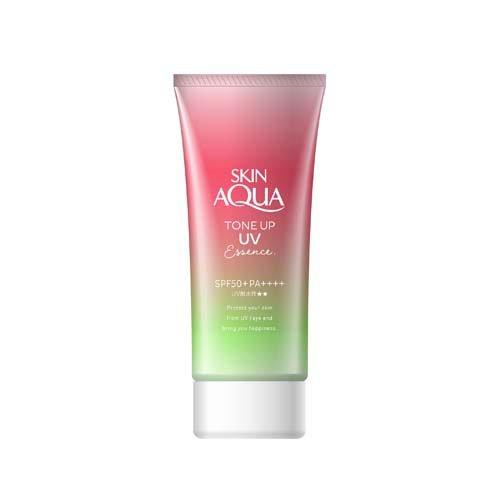 Skin Aqua Tone Up UV Essence Happiness Aura Sunscreen Rose SPF 50+ PA++++ - 80g