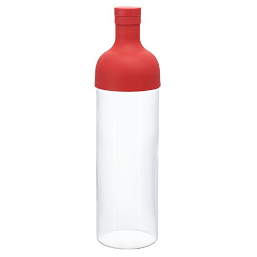 Hario Glass Filter-In Bottle Wine Style Teapot Red