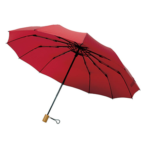 Mabu Folding Umbrella – Edo, 12 Bone red