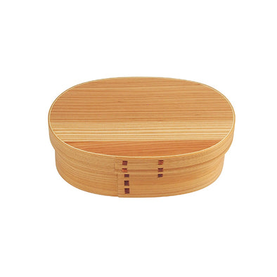 TOKYU HANDS Original Oval Wooden Lunch Box - 500ml