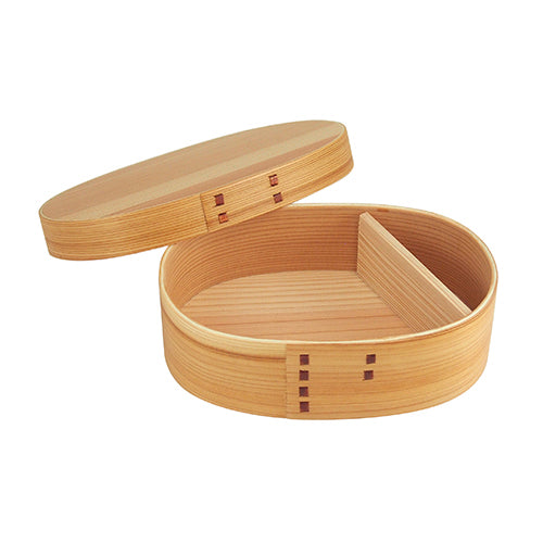 TOKYU HANDS Original Oval Wooden Lunch Box - 500ml 3