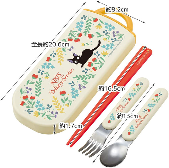 Kiki's Delivery Service Jiji Spoon Fork Chopsticks Set Cutlery 4
