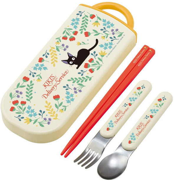 Kiki's Delivery Service Jiji Spoon Fork Chopsticks Set Cutlery