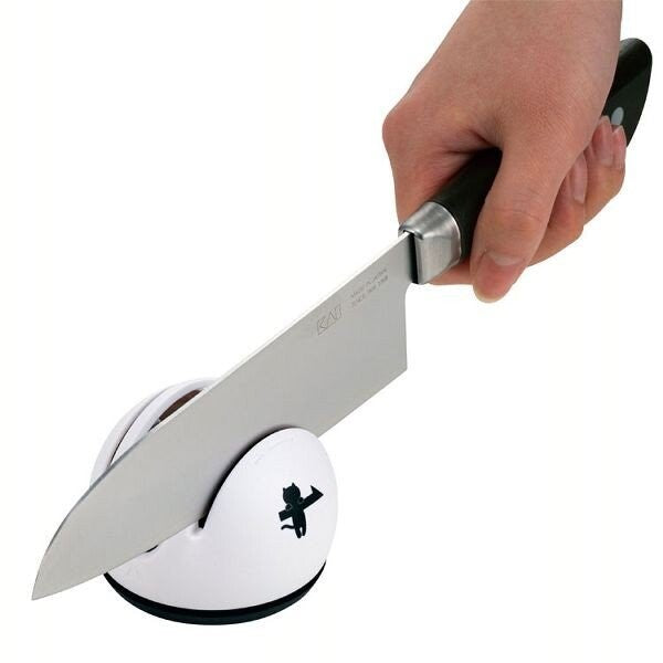 KAI Nyammy Cat Deco Knife Sharpener- cat kitchen utensils 5
