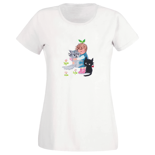 The Promised Seed Women Japanese T-Shirt - White
