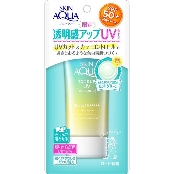 Skin Aqua Tone Up UV Essence FPS 50+ PA++++ - Verde menta - 80 g